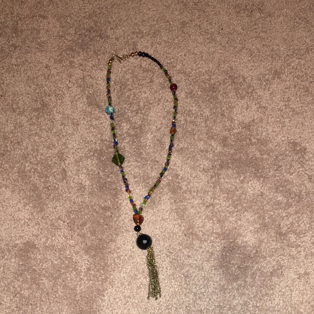 Stained glass necklace